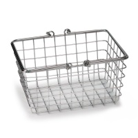 Small Wire Basket - (Chrome) (6.75H x 4.75W x 9D)