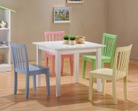 5pc Kids Set Play Room Table & Chairs