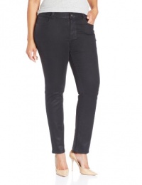 Lucky Brand Women's Plus-Size Ginger Straight Coated Jeans