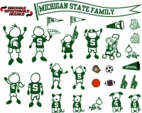 NCAA Michigan State Spartans Decal Family