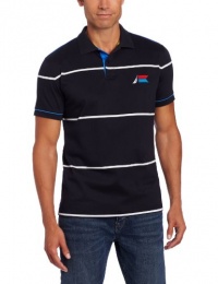 Nautica Men's Short Sleeve Wide Stripe Polo