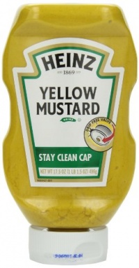 Heinz Yellow Mustard, 17.5 Ounce Bottles (Pack of 12)