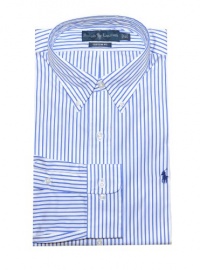 Ralph Lauren Men Custom Fit Stripe Pony Logo Dress Shirt