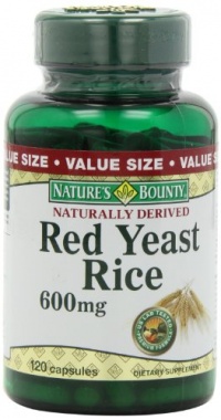 Nature's Bounty Red Yeast Rice 600mg, 120 Capsules