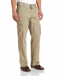 Lee Men's Washed Khakis Belted Cargo