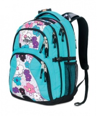 High Sierra Swerve Backpack (19 x 13 x 7.75-Inch, Teal Flowers)