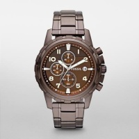 Fossil Men's FS4645 Stainless Steel Analog with Brown Dial Watch