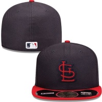 MLB St. Louis Cardinals Batting Practice 59Fifty Baseball Cap, Black/Red