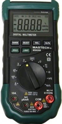 MASTECH AC/DC Auto/Manual Range Digital Multimeter, MS8268