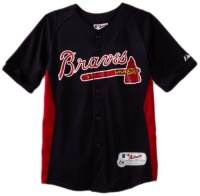 MLB Atlanta Braves Authentic Cool Base Batting Practice Jersey, Navy/Red