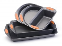 Rachael Ray Oven Lovin' Non-Stick 5-Piece Bakeware Set, Orange