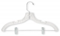 Honey-Can-Do HNG-01437 Crystal Suit Hanger with Clips, 6-Pack