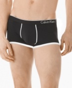 Move freely and with confidence. These low-rise microfiber trunks from Calvin Klein will get you through the day in style.