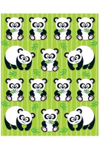 Pandas Shape Stickers; 84 per Pack; Multi-Colored; no. CD-168021