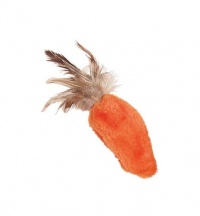 KONG Feather Top Carrot Catnip Toy, Cat Toy, Orange