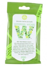 Pouch of Wireless Wipes Rosemary Peppermint Scent