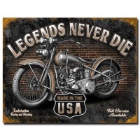 Legends - Never Die Tin Sign , 16x12