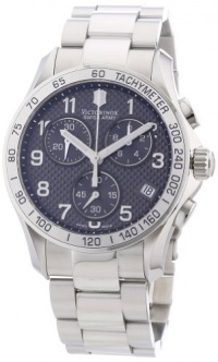 Victorinox Swiss Army Men's 241405 Chrono Classic PVD Coated Grey Dial Watch