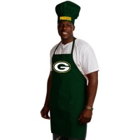 NFL Green Bay Packers Chef Hat and Apron Set