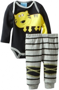 Carter's Watch the Wear Baby-Boys Newborn Tiger Bodysuit Pant Set, Black, 6-9 Months