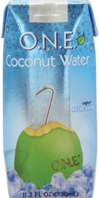 O.N.E. Coconut Water, 11.2-Ounce Aseptic Containers (Pack of 12)