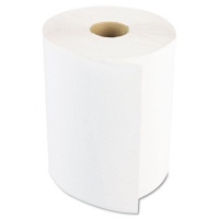 Boardwalk 6254 Paper Towel Roll, 1-Ply Hardwound, 8 Width x 800' Length, White (Pack of 6)