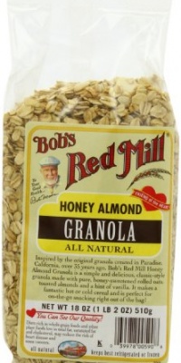 Bob's Red Mill Granola, Honey Almond, 18-Ounce Bags (Pack of 4)