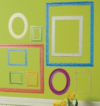 Wallies Peel and Stick Wall Art Colorful Frames