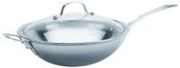 Calphalon Triply Stainless Steel 12-Inch Stir Fry with Cover