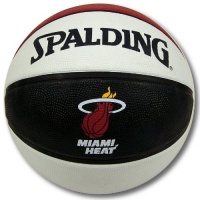 MIAMI HEAT OFFICIAL LOGO INDOOR OUTDOOR SPALDING BASKETBALL