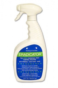 Bed Bug, Dust Mite ERADICATOR 24oz ready to use spray,  natural enzymes that safely removes bugs, scientific efficacy test proven