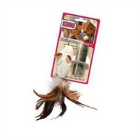 KONG Feather Mouse Catnip Toy (Colors vary)