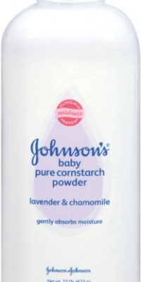 Johnson's Baby Powder, Pure Cornstarch, Lavender & Chamomile, 22 Ounce  (Pack of 2)