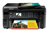 Epson WorkForce WF-3520 Wireless All-in-One Color Inkjet Printer, Copier, Scanner, 2-Sided Duplex, ADF, Fax. Prints from Tablet/Smartphone. AirPrint Compatible (C11CC33201)