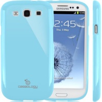 Caseology Slim Fit Flexible TPU Case Compatible with Samsung Galaxy S3 (Sky Blue)