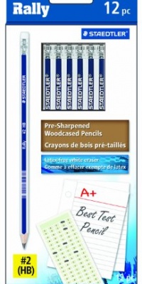 Staedtler Rally Graphite #2 Pencil, 12-Each (9122-2B12)