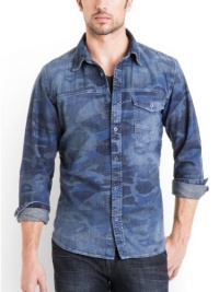 GUESS Camo Denim Shirt