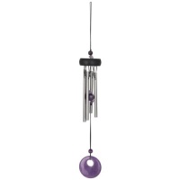 Woodstock Chimes Precious Stone Wind Chimes Collection, Amethyst, 12-Inch Long