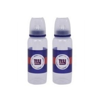 NFL Baby Bottles 2 Pack Safe BPA Free (New York Giants)