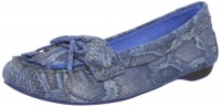 Luxury Rebel Women's Elena Moccasin, Blue, 40 M EU/10 M US