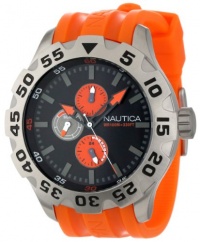 Nautica Men's N15565G BFD 100 Multifunction Black Dial Watch