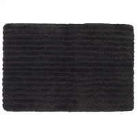 Shaw Living Saville Nylon 21-Inch by 34-Inch Bath Rug, Black