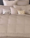 Donna Karan Bedding, Modern Classics Platinum Ash Silk Full Queen Bed Quilt Clearance