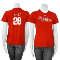 Chase Utley Philadelphia Phillies Women's Name and Number T-Shirt