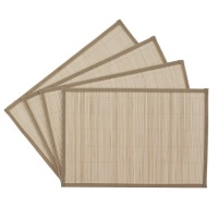 Benson Mills Bali Bamboo Placemats, Beige, Set of 4