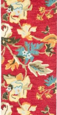 Area Rug 2x8 Runner Country & Floral Red - Multi Color Color - Safavieh Blossom Rug from RugPal