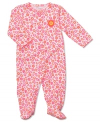 Just like a bouquet of flowers, she'll be happy to wear this floral sleeper by Carter's.