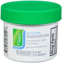 Fleet Glycerin Suppositories, 12 Count