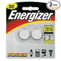 Energizer 2016 3V Lithium Button Cell Battery Retail Pack - 2-Pack