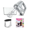 Cuisinart HM-90BCS Power Advantage PLUS 9-Speed Hand Mixer w/ Storage Case + Cooking Book + Dough Blender